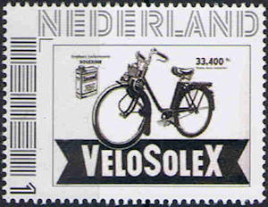 Persoonlijke postzegel met Solex