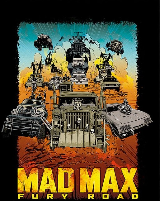 Postzegel Portugal met filmposter van Mad Max Fury Road