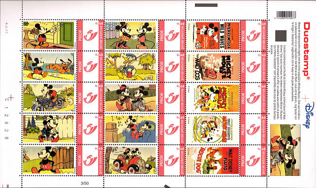 Vel Duostamps met Mickey Mouse