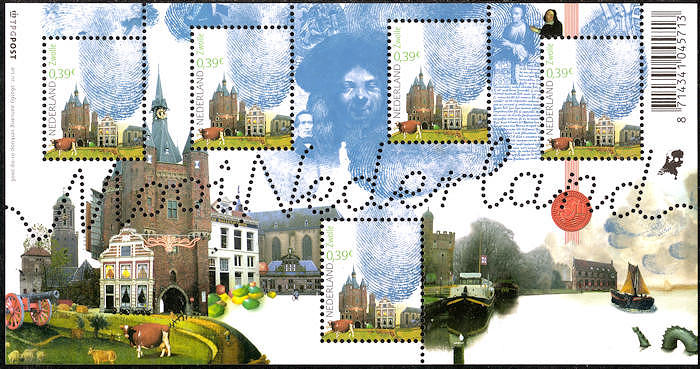 Postzegelvel van Mooi Nederland - Zwolle