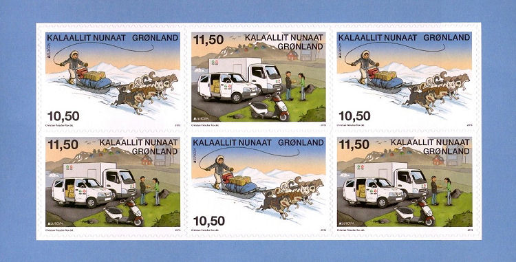 Postzegelboekje met Europazegels 2013 Groneland