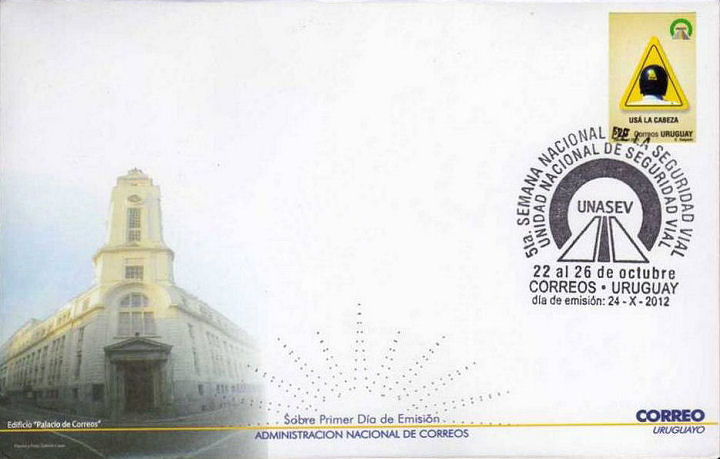 FDC Uruguay met 1 postzegel