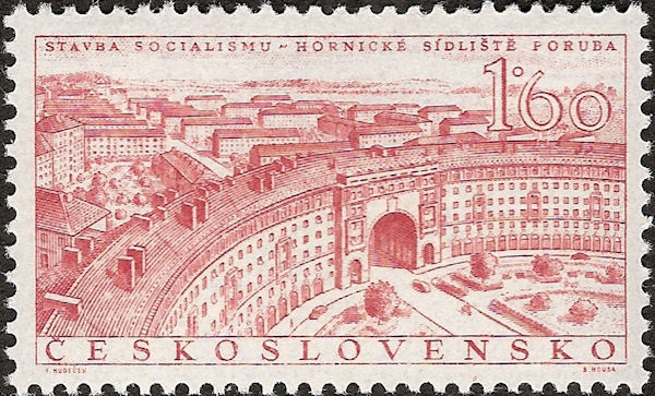 Postzegel Tsjecho-Slowakije 1955