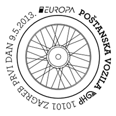 FDC-stempel Europazegels 2013 Kroatië