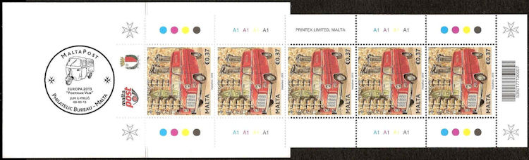 Postzegelboekje Europazegels 2013 Malta