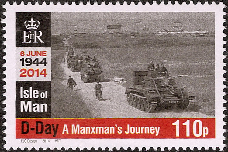 Postzegel Man tgv. D-Day