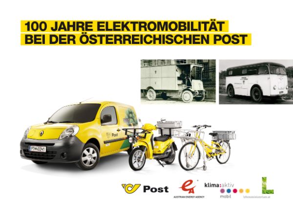Folder Oostenrijk over elektrische postvoertuigen