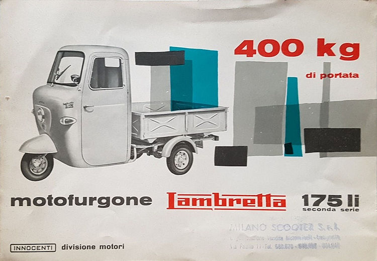 Folder Lambretta vrachtwagentje