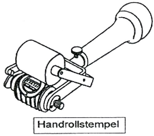 Hand-rolstempel