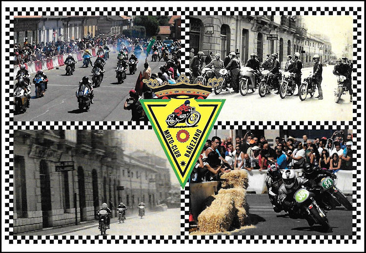 Kaart in onbeperkte oplage van de motorclub Bañezano
