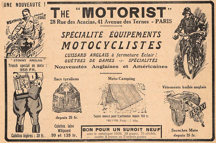 Advertentie Le Motorist Frankrijk