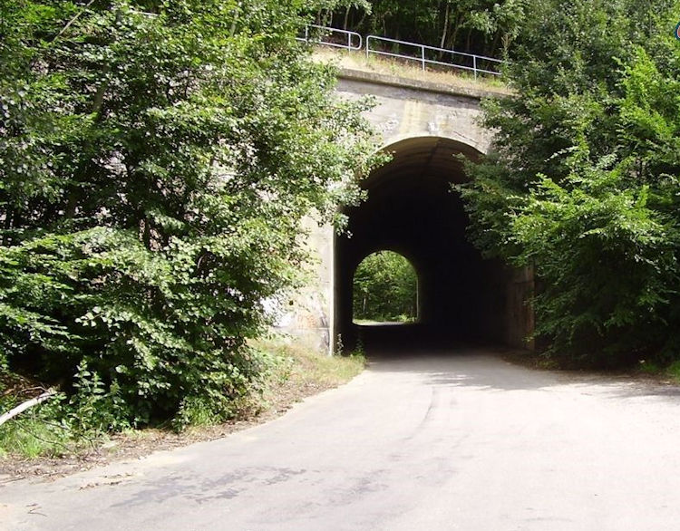 Tunnel in het oorspronkelijke circuit van Brno