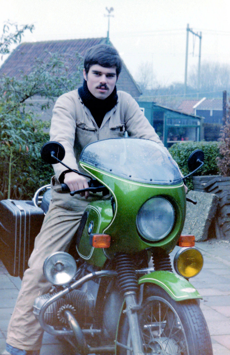 Peter op de BMW R 75/6