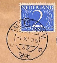 Voorbeeld van een 'Eerste dag van gebruik' stempel