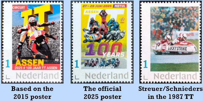 Persoonlijke postzegels tgv. 100 jaar TT Assen