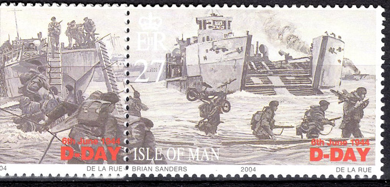 Postzegel Eiland Man, gedrukt bij Thomas de La Rue