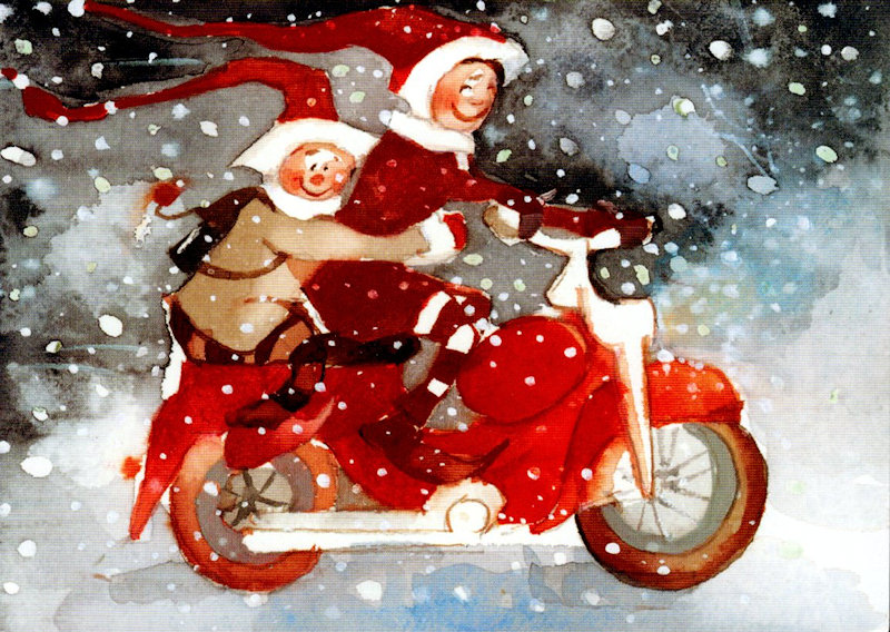 Finse Unicef kerstkaart