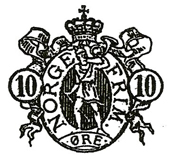 Vroege Noorse frankeerstempeling