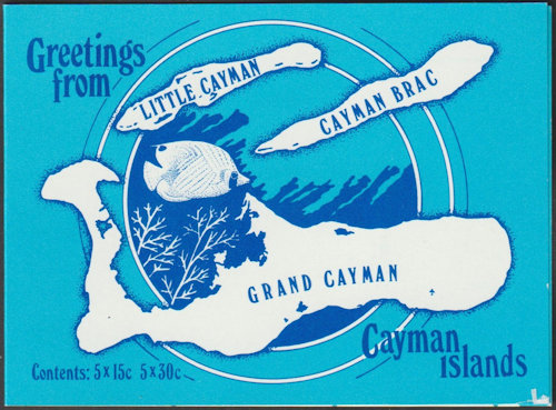 Postzegelboekje Cayman Islands toerisme