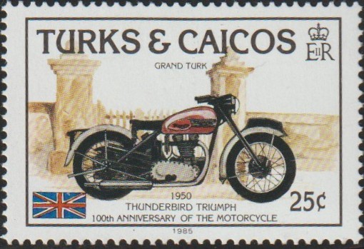 Postzegel Turks & Caicos Islands Triumph Thunderbird