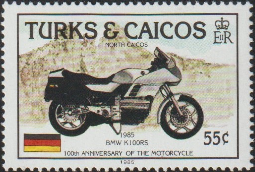 Postzegel Turks & Caicos Islands BMW K100 RS