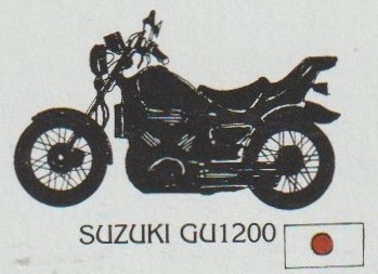 Detail met Suzuki uit postzegelblok Turks & Caicos Islands