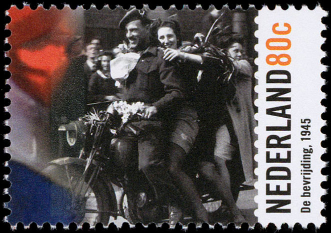 Postzegel van Nederland uit 1999 ter herdenking bevrijding 1945