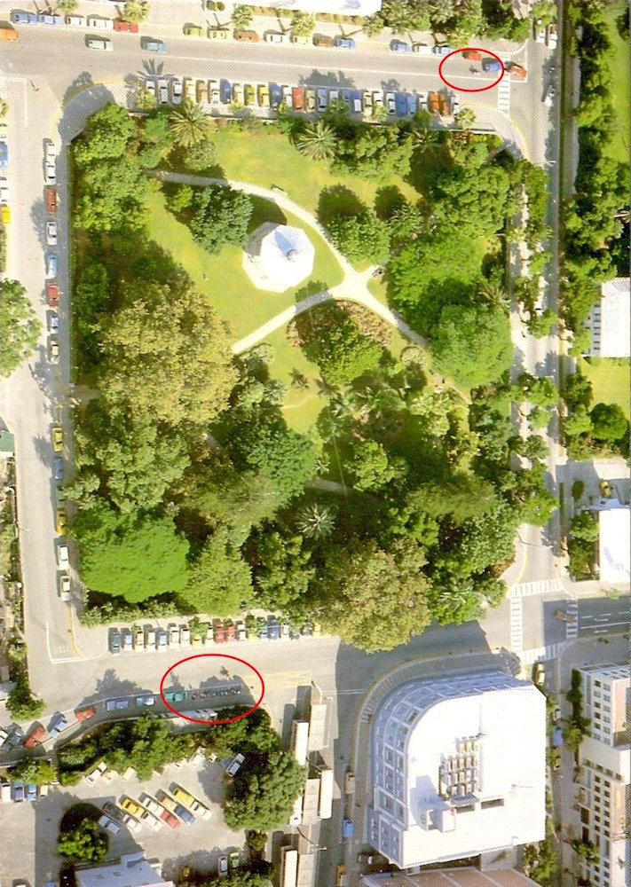 Postwaardestuk Bermuda met luchtfoto park