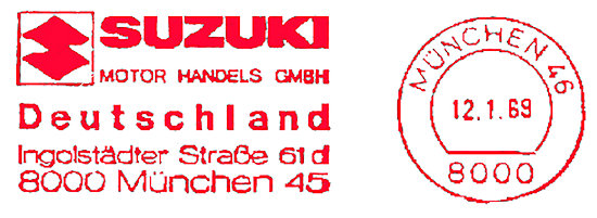 Roodfrankering Suzuki