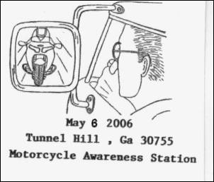 MotorCycle Awareness stempel 2006 van de NGLP