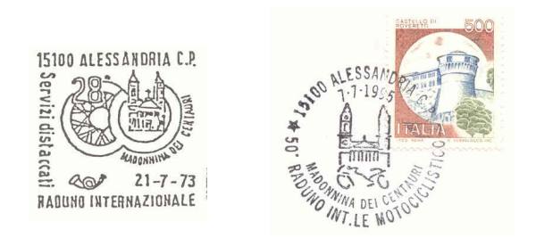 De Madonna del Centauri stempels uit 1973 en 1995