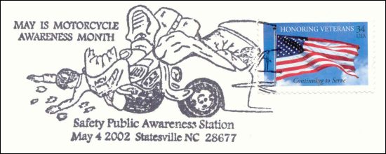 Stempel Motorcycle Awareness Month Statesville 2002