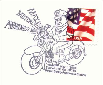 Stempel Motorcycle Awareness Month Tunnel Hill 2004