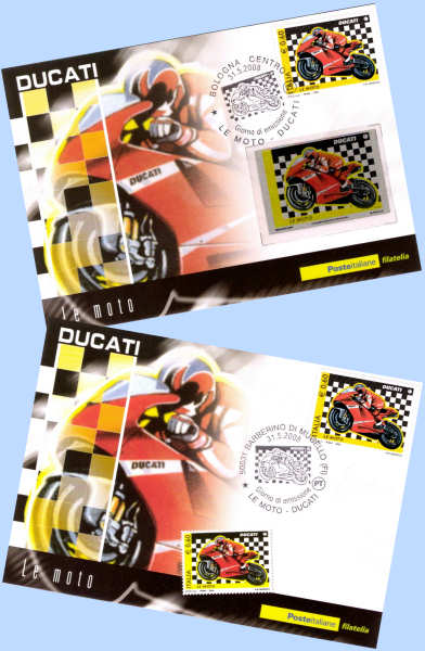 Maximumkaarten Italië met afbeeldingen Ducati