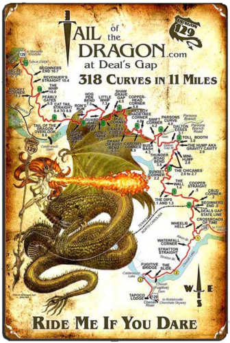 Kaart van de Dragons Ride