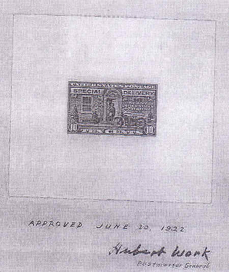 Test print USA Express stamp - MFN catalog no. 1/2