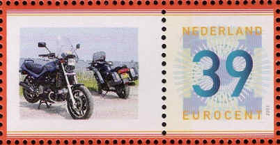 Postzegel met persoonlijke tab met Honda Sabre