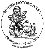 FDC stempel serie Britse motorfietsen