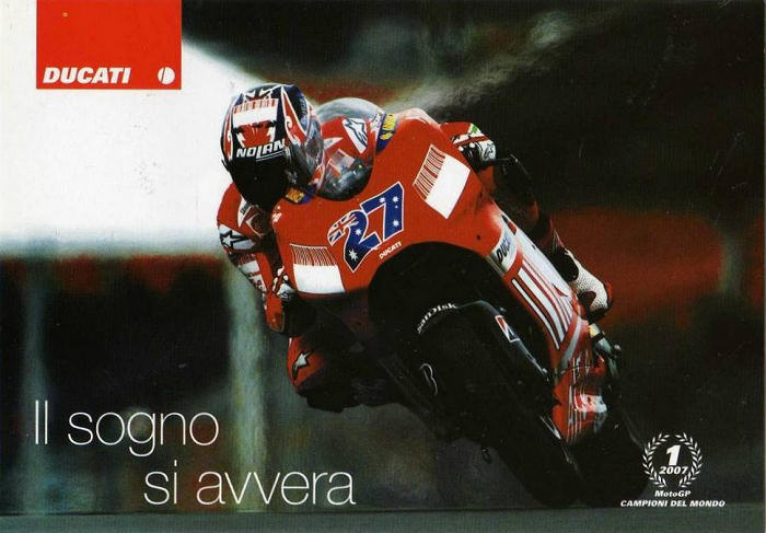 Kaart BoPhilex met Casey Stoner op Ducati